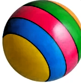  colorful striped child's ball 