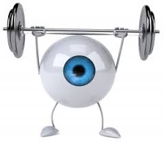  eyeball working out with weights 