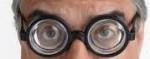  man wearing thick glasses 